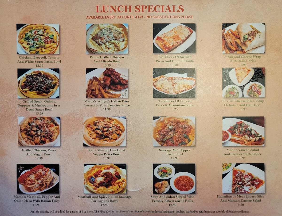 Mama Romanos Menu - Image 2